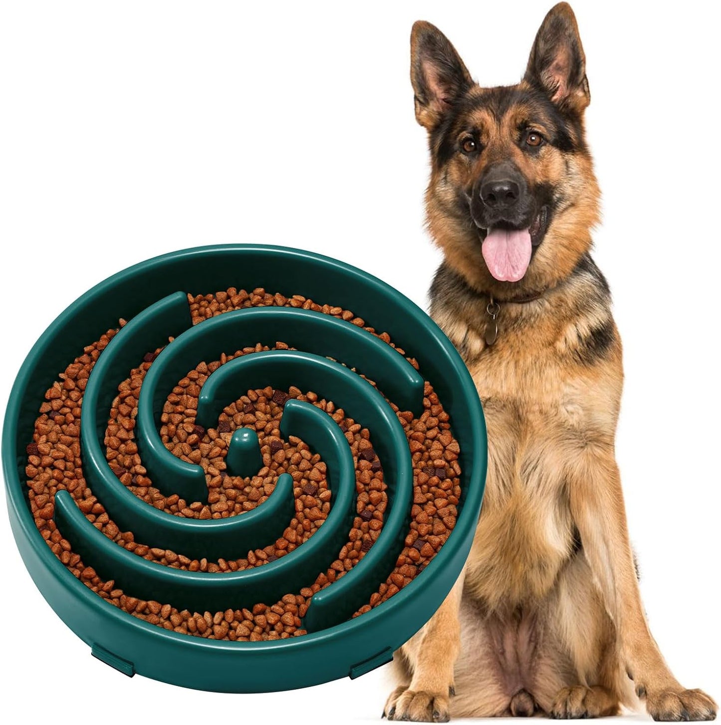 Slow Feeder Dogs Bowl for Large Medium Dogs,Anti-Gulping Pet Slower Food Feeding Bowls Stop Bloat,Preventing Choking