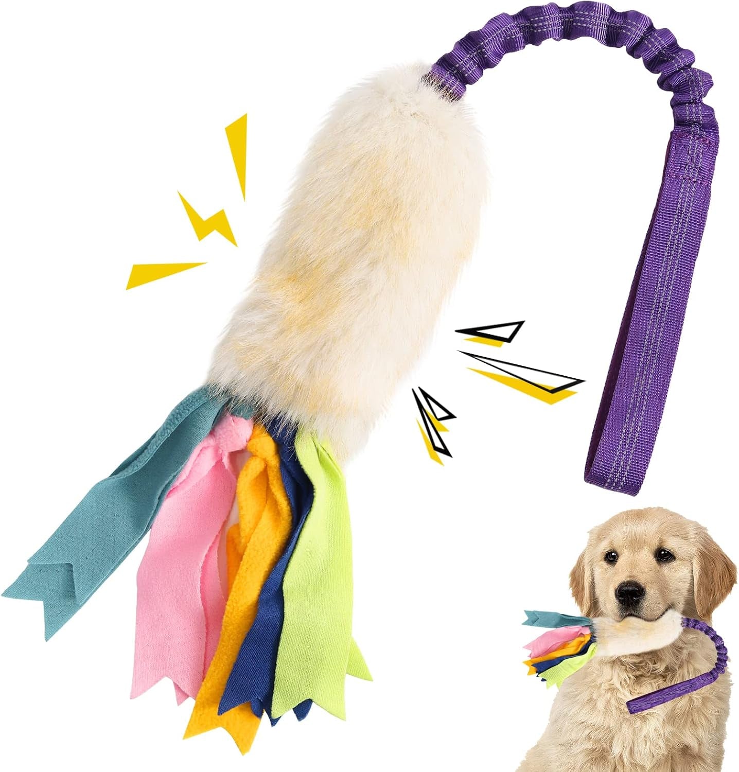 Dog Tug Toys - Aggressive Chewer Rope Toy for Large Dogs