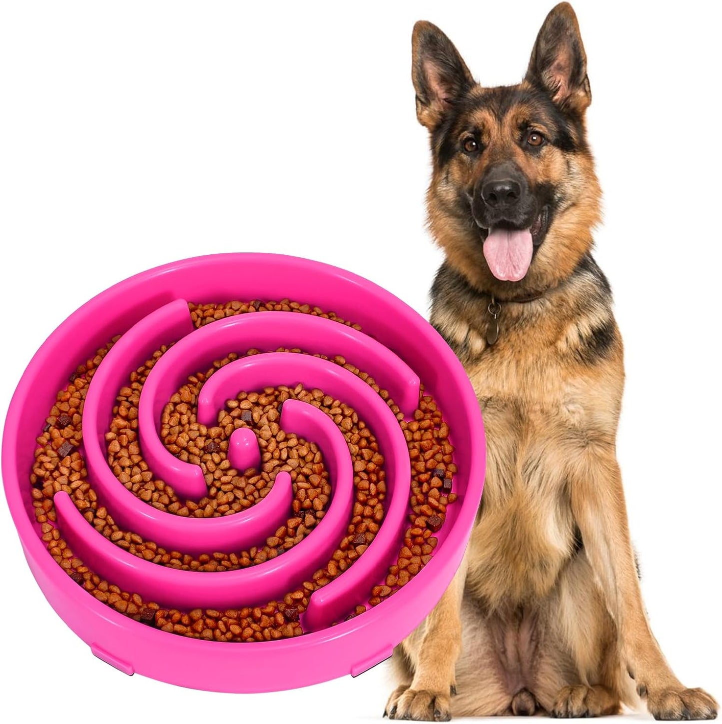 Slow Feeder Dogs Bowl for Large Medium Dogs,Anti-Gulping Pet Slower Food Feeding Bowls Stop Bloat,Preventing Choking