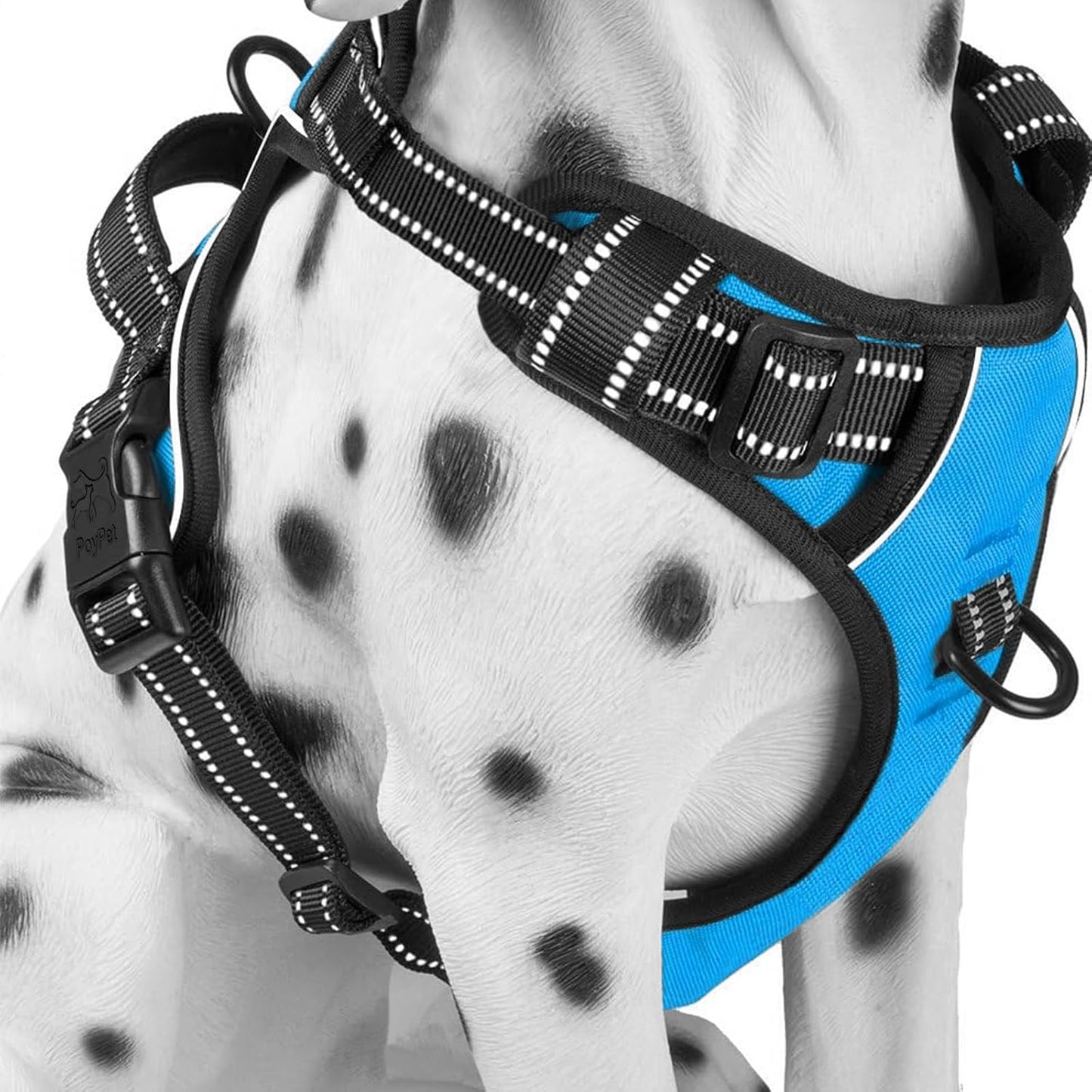 No Pull Dog Harness Medium, Reflective Vest with Front Clip & Handle