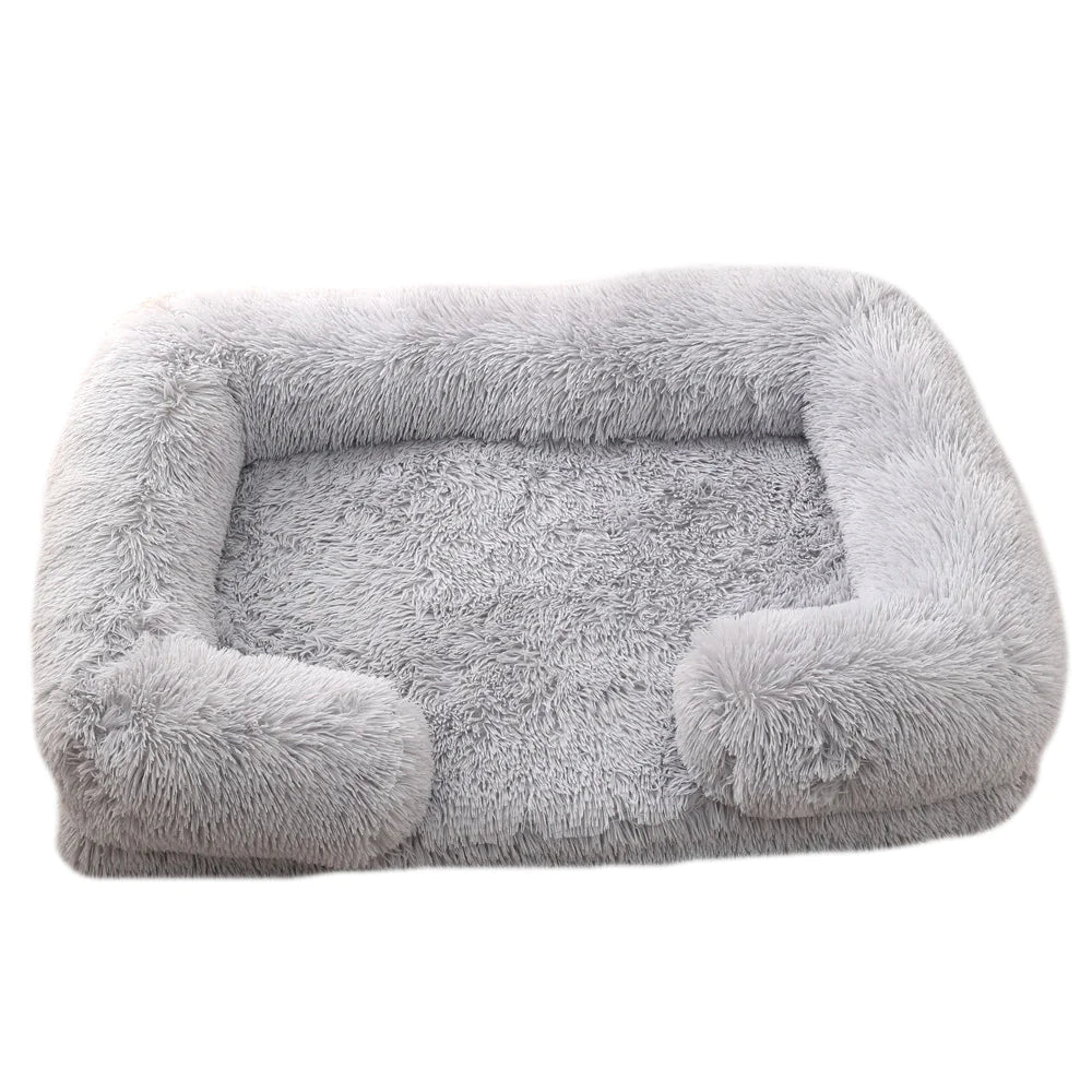 Plush Round Winter Pet Bed