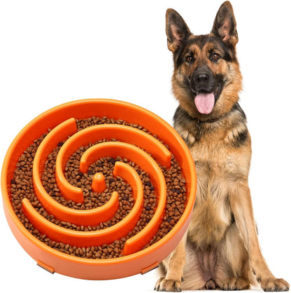 Slow Feeder Dogs Bowl for Large Medium Dogs,Anti-Gulping Pet Slower Food Feeding Bowls Stop Bloat,Preventing Choking