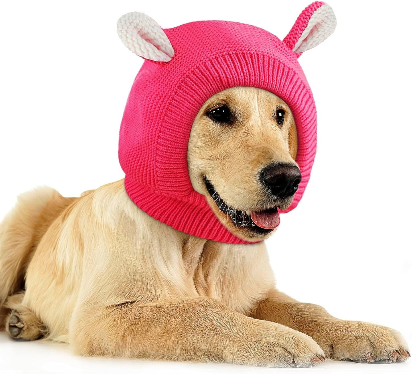 Knitted Comfort Ear Hood for Dogs