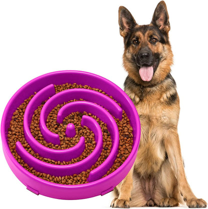 Slow Feeder Dogs Bowl for Large Medium Dogs,Anti-Gulping Pet Slower Food Feeding Bowls Stop Bloat,Preventing Choking