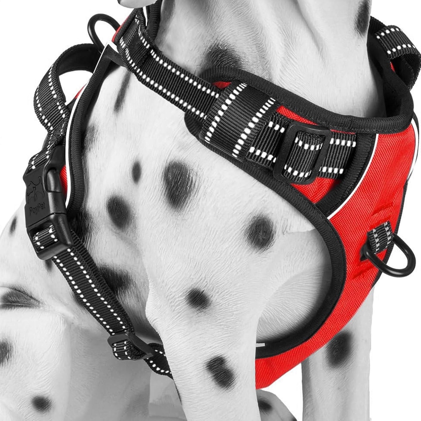 No Pull Dog Harness Medium, Reflective Vest with Front Clip & Handle
