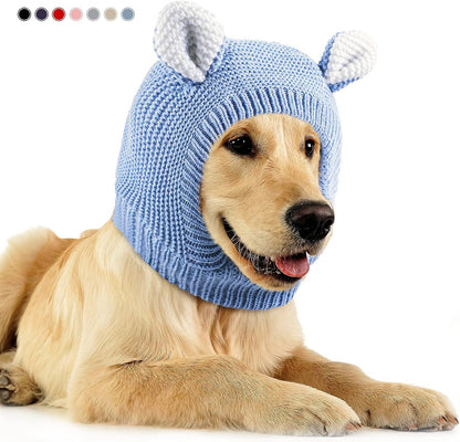 Knitted Comfort Ear Hood for Dogs