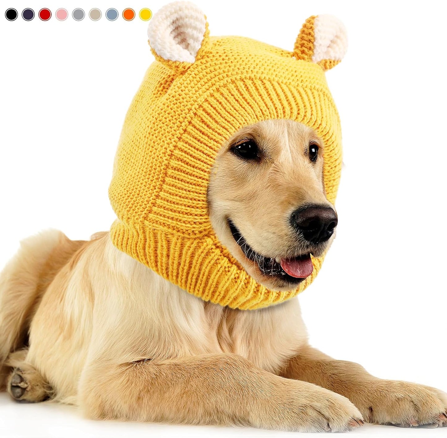 Knitted Comfort Ear Hood for Dogs