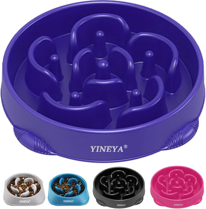 Anti-Choking Slow Feeder Dog Bowls Small Size Dog, Slow Feeder Cat Bowl, Supplies and Puzzle for Pet