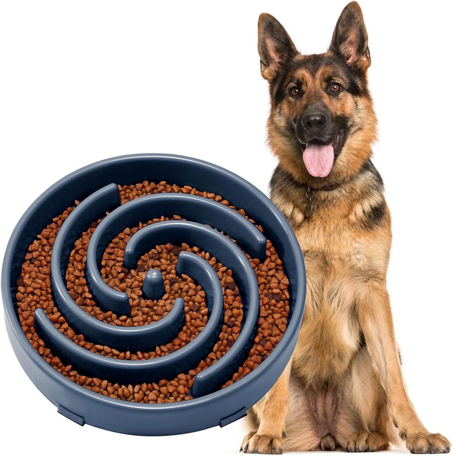 Slow Feeder Dogs Bowl for Large Medium Dogs,Anti-Gulping Pet Slower Food Feeding Bowls Stop Bloat,Preventing Choking