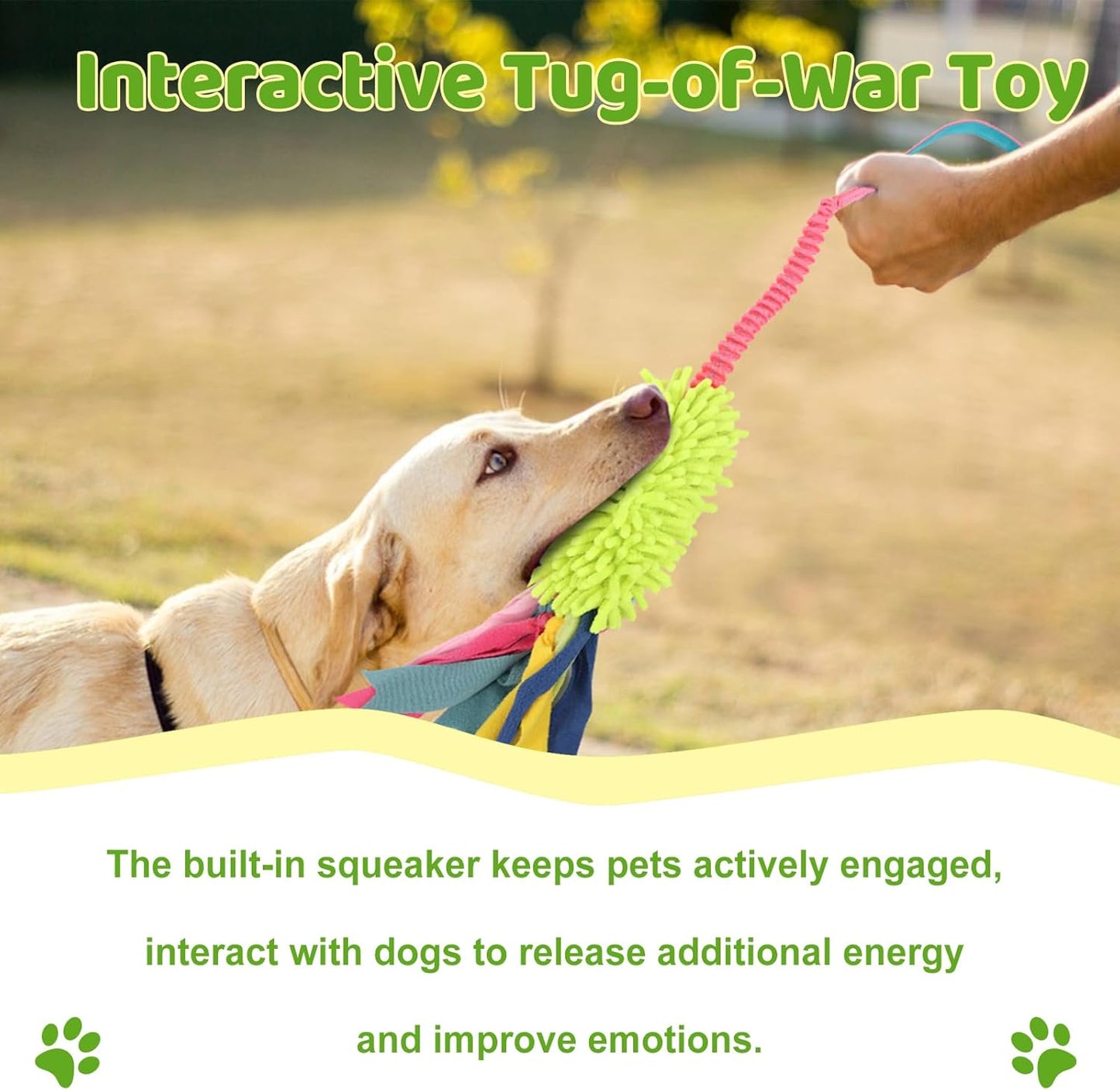 Dog Tug Toys - Aggressive Chewer Rope Toy for Large Dogs