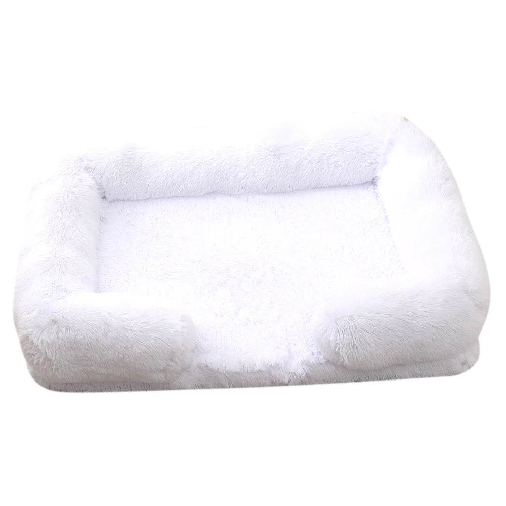 Plush Round Winter Pet Bed