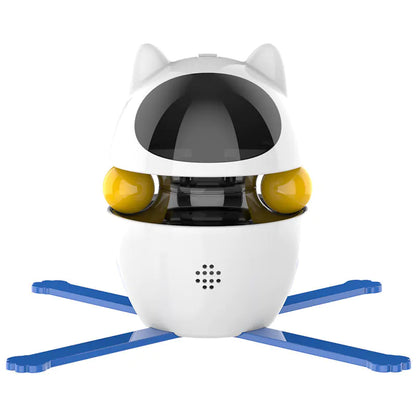 Smart Electric Cat Toy with Laser and Rotating Base