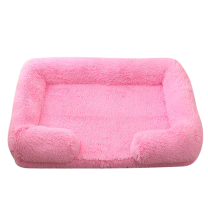 Plush Round Winter Pet Bed
