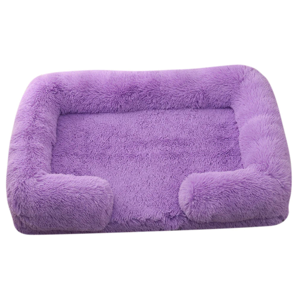 Plush Round Winter Pet Bed