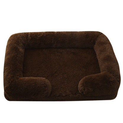 Plush Round Winter Pet Bed