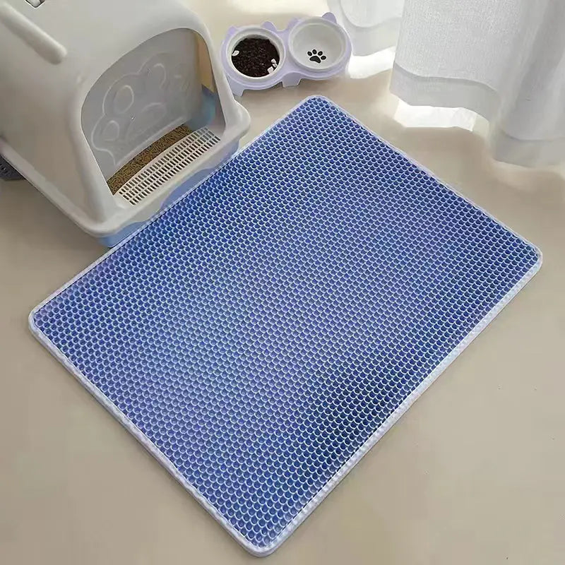 Double Layer EVA Non-Slip Cat Litter Mat for Pets