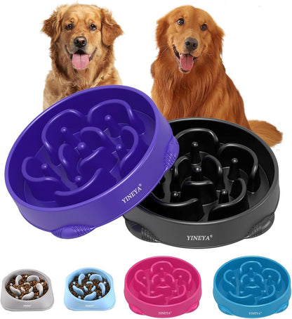 Anti-Choking Slow Feeder Dog Bowls Small Size Dog, Slow Feeder Cat Bowl, Supplies and Puzzle for Pet