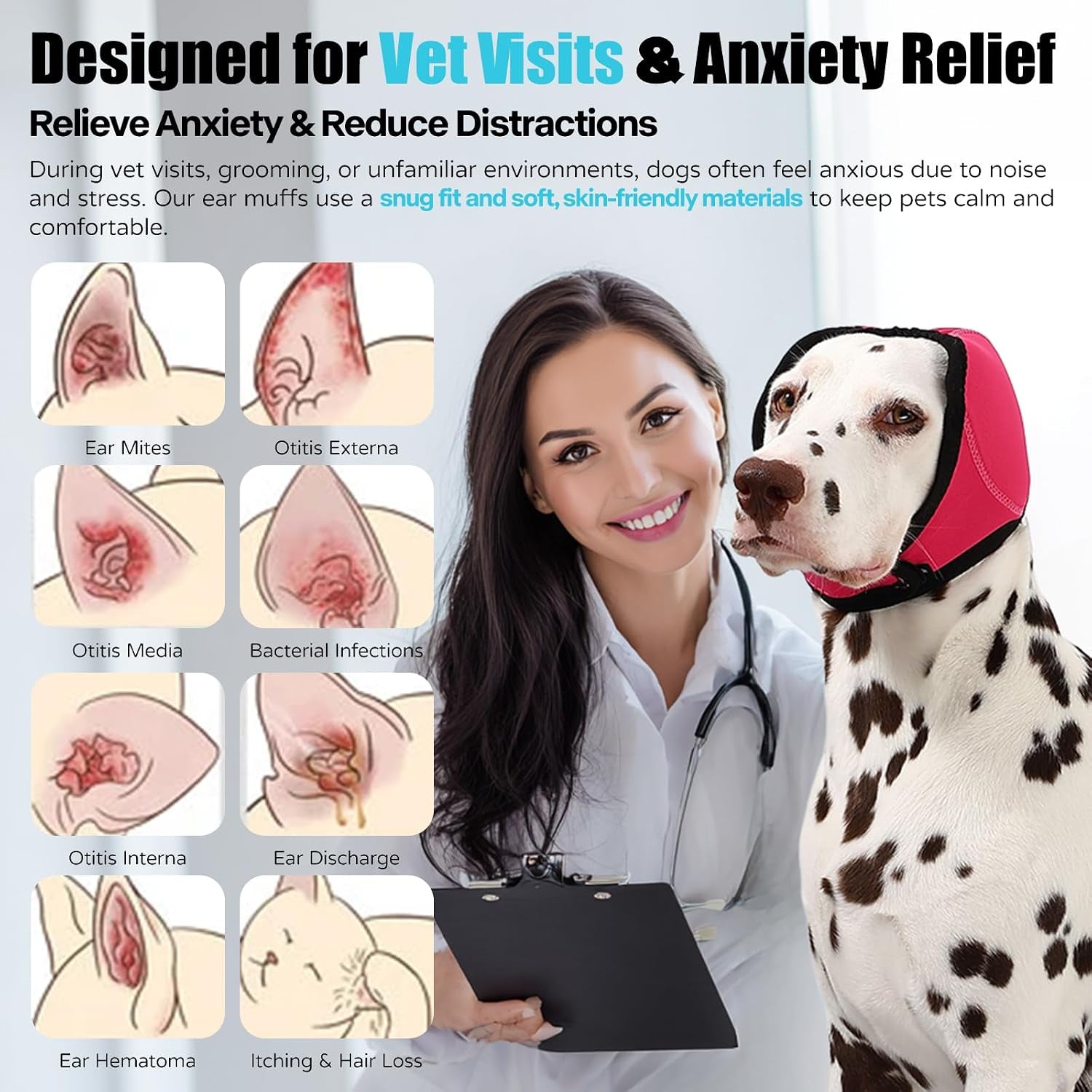 Comfort Ear Wrap for Bathing, Grooming & Noisy Moments