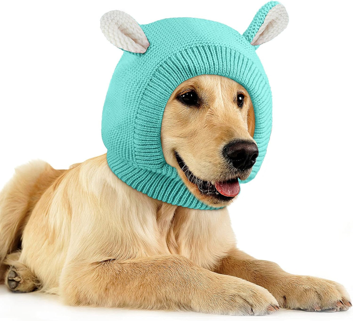 Knitted Comfort Ear Hood for Dogs
