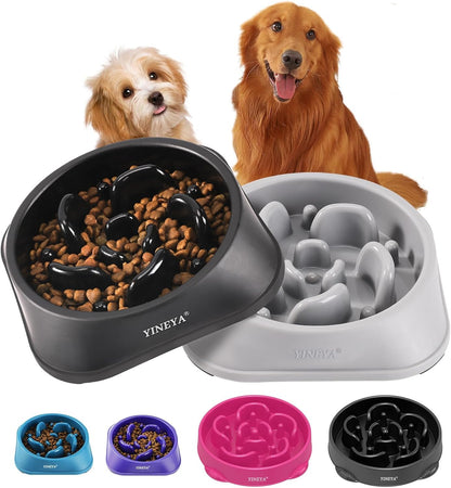 Anti-Choking Slow Feeder Dog Bowls Small Size Dog, Slow Feeder Cat Bowl, Supplies and Puzzle for Pet