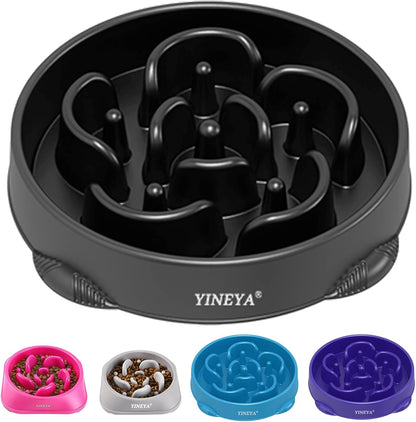 Anti-Choking Slow Feeder Dog Bowls Small Size Dog, Slow Feeder Cat Bowl, Supplies and Puzzle for Pet
