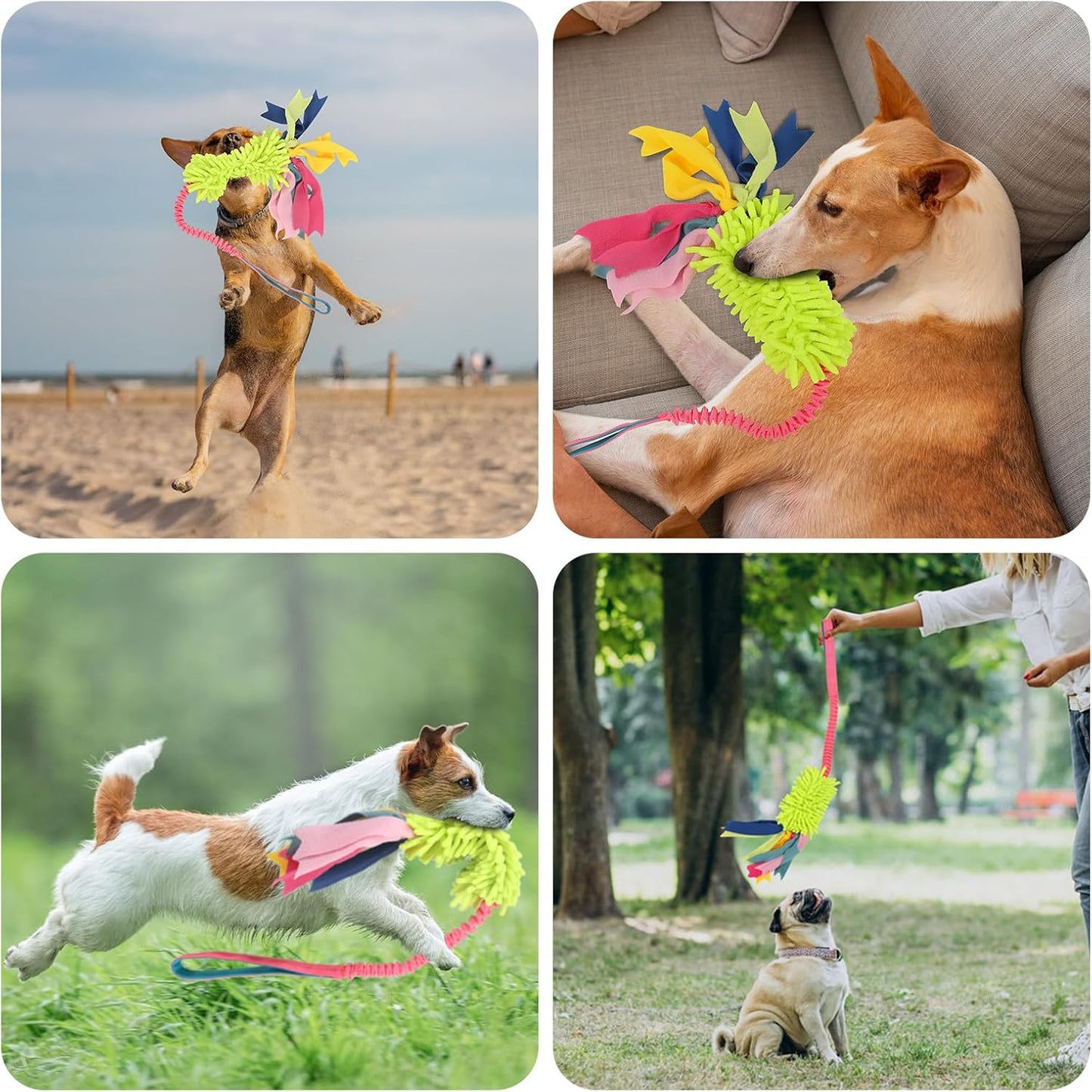 Dog Tug Toys - Aggressive Chewer Rope Toy for Large Dogs