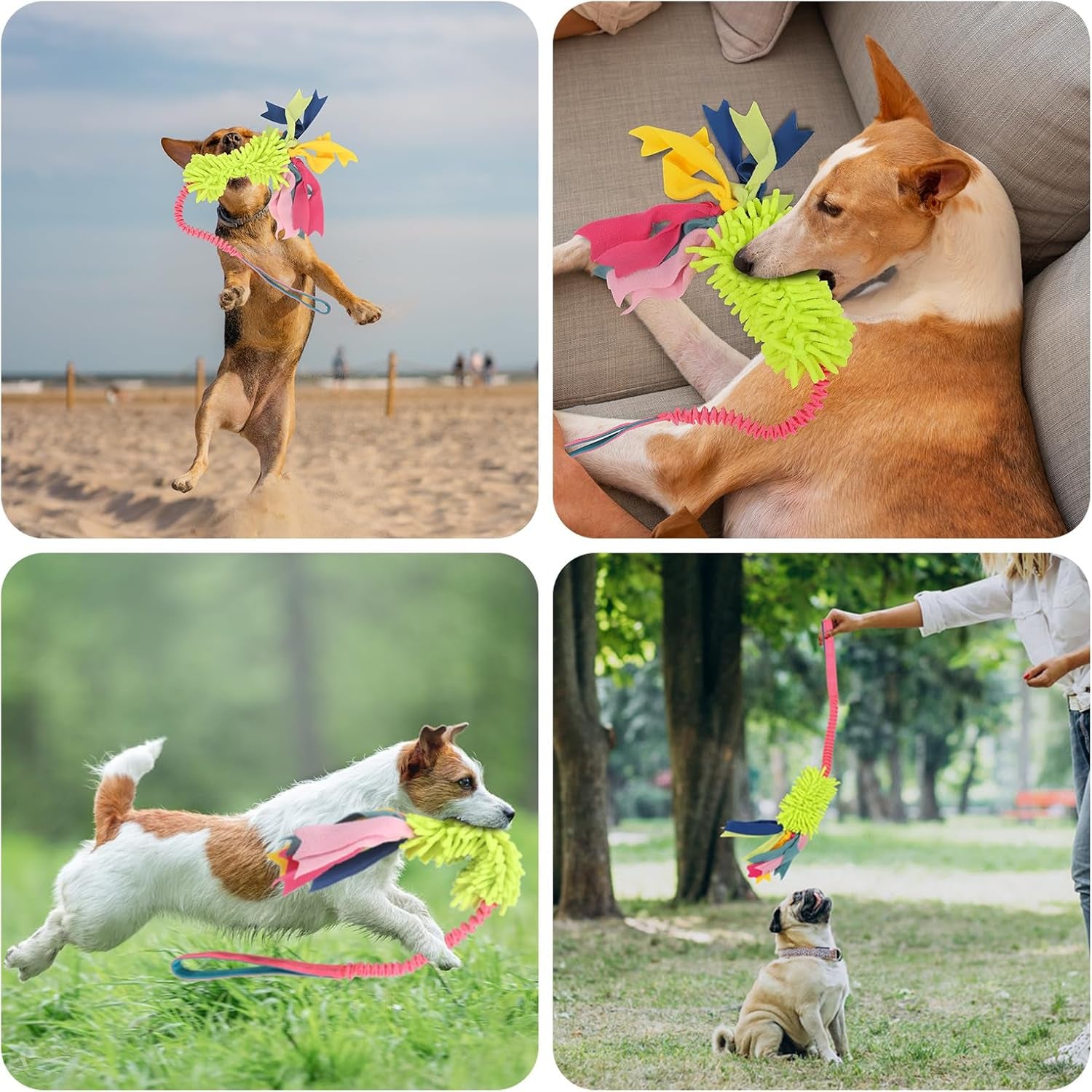 Dog Tug Toys - Aggressive Chewer Rope Toy for Large Dogs