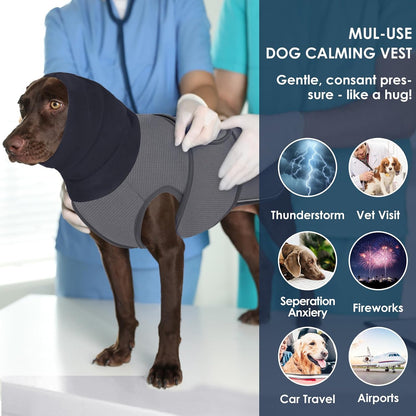 Extra-Large Dog Anxiety Vest, Thunder Jacket for Dogs Anxiety