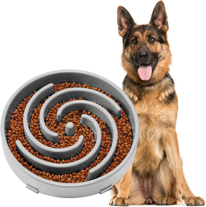 Slow Feeder Dogs Bowl for Large Medium Dogs,Anti-Gulping Pet Slower Food Feeding Bowls Stop Bloat,Preventing Choking