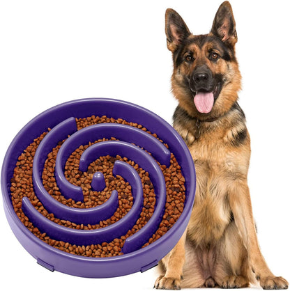 Slow Feeder Dogs Bowl for Large Medium Dogs,Anti-Gulping Pet Slower Food Feeding Bowls Stop Bloat,Preventing Choking