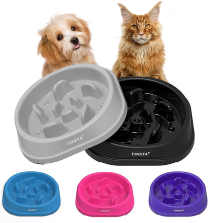 Anti-Choking Slow Feeder Dog Bowls Small Size Dog, Slow Feeder Cat Bowl, Supplies and Puzzle for Pet