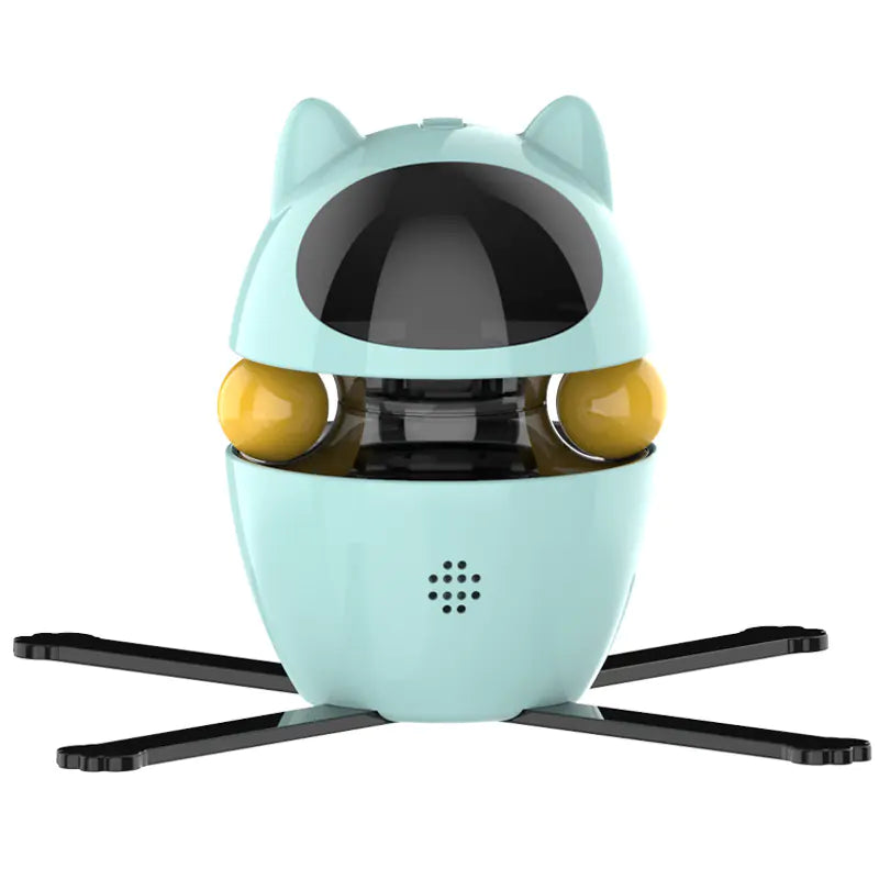Smart Electric Cat Toy with Laser and Rotating Base