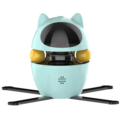 Smart Electric Cat Toy with Laser and Rotating Base