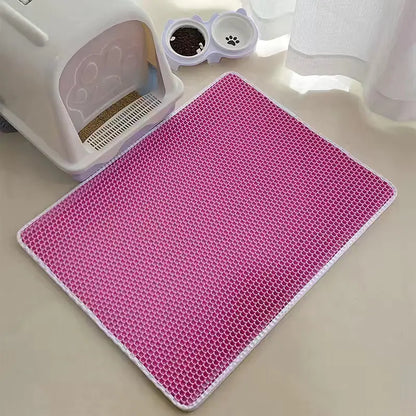 Double Layer EVA Non-Slip Cat Litter Mat for Pets
