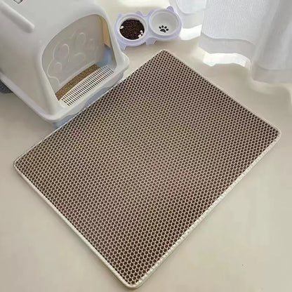 Double Layer EVA Non-Slip Cat Litter Mat for Pets
