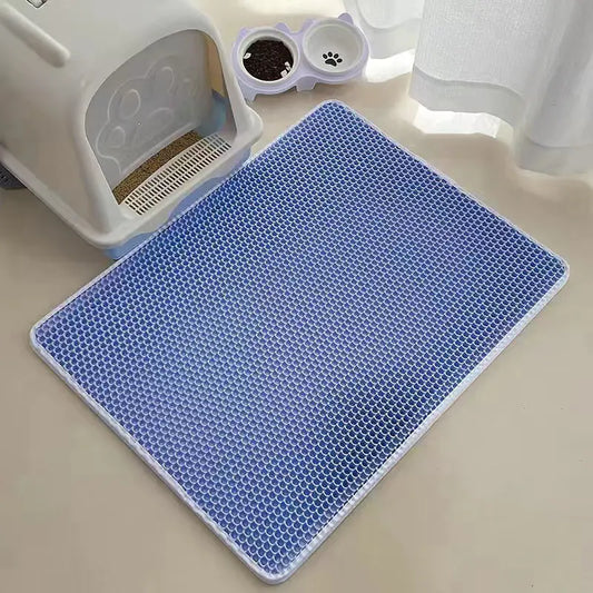 Double Layer EVA Non-Slip Cat Litter Mat for Pets