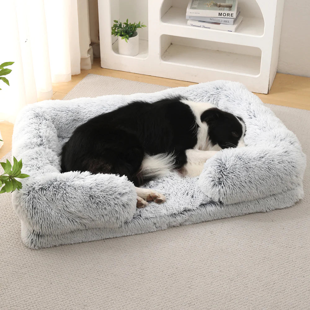 Plush Round Winter Pet Bed